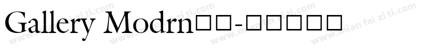 Gallery Modrn字体字体转换